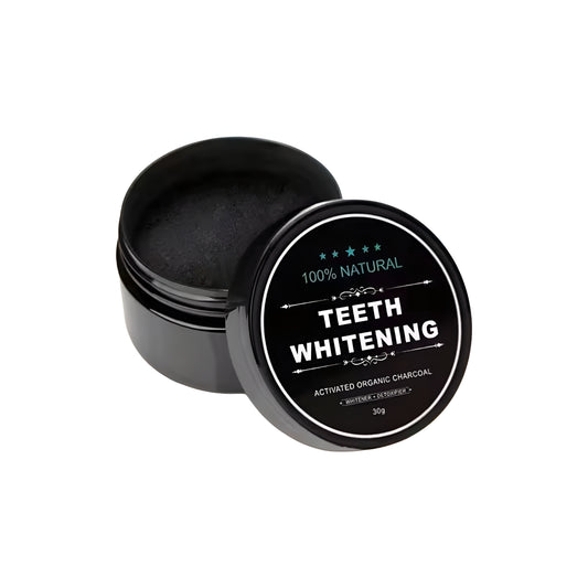 Blanqueador con carbon activo vegano + cepillo de bambu